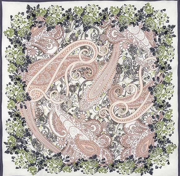 100% Mulberry Silk Scarf 26x26” 65x65cm - Romantic Spring Pastel Silk Crepe de Chine Square Neckerchief - Lightweight Summer Scarf for Her