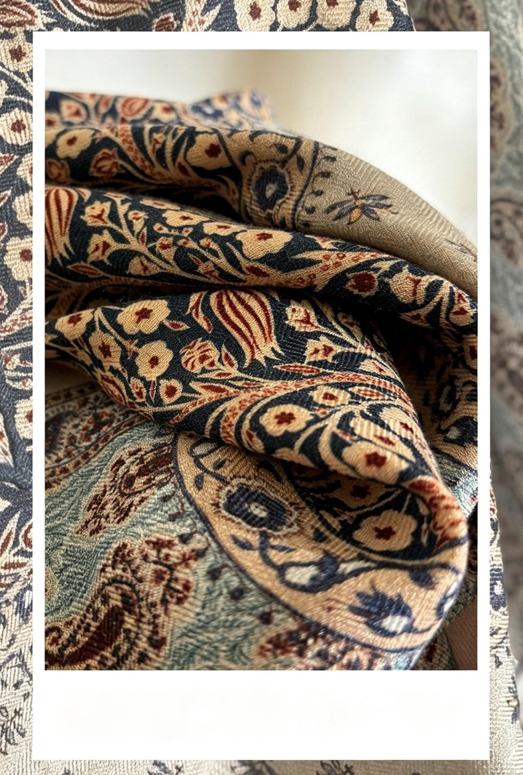 Silk Wool Square Scarf 27", Elegant Floral Neck Head Scarf for Women, Lightweight Luxury Shawl, Spring Autumn Accessory, Gift for Her