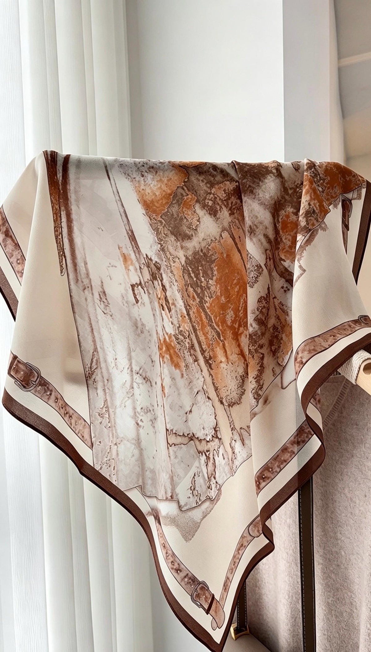 Elegant Fairy Blue Silk Scarf 100% Mulberry Silk Crepe de Chine Square Scarf 25" Spring Summer Lightweight Neck Scarf Luxury Gift for Women