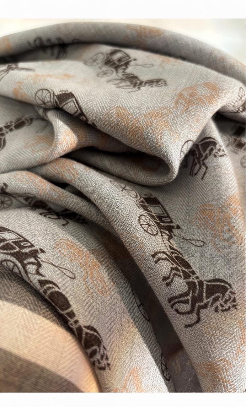 Luxurious Dusty Blue Silk Wool Scarf for Women, Large 35x35" Square Shawl, Elegant Soft Scarf, Gift for Her, All-match Premium Wrap