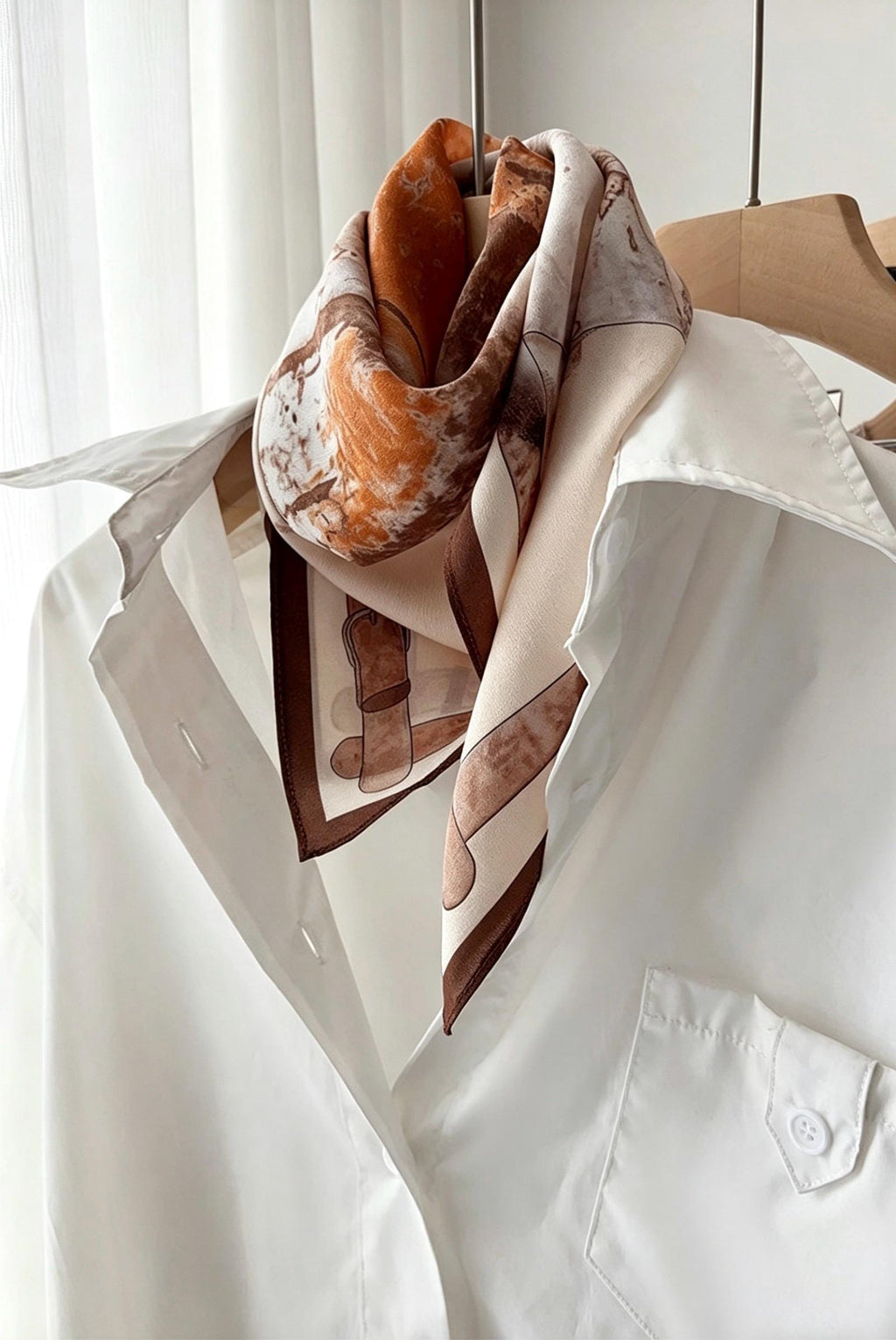 Elegant Fairy Blue Silk Scarf 100% Mulberry Silk Crepe de Chine Square Scarf 25" Spring Summer Lightweight Neck Scarf Luxury Gift for Women