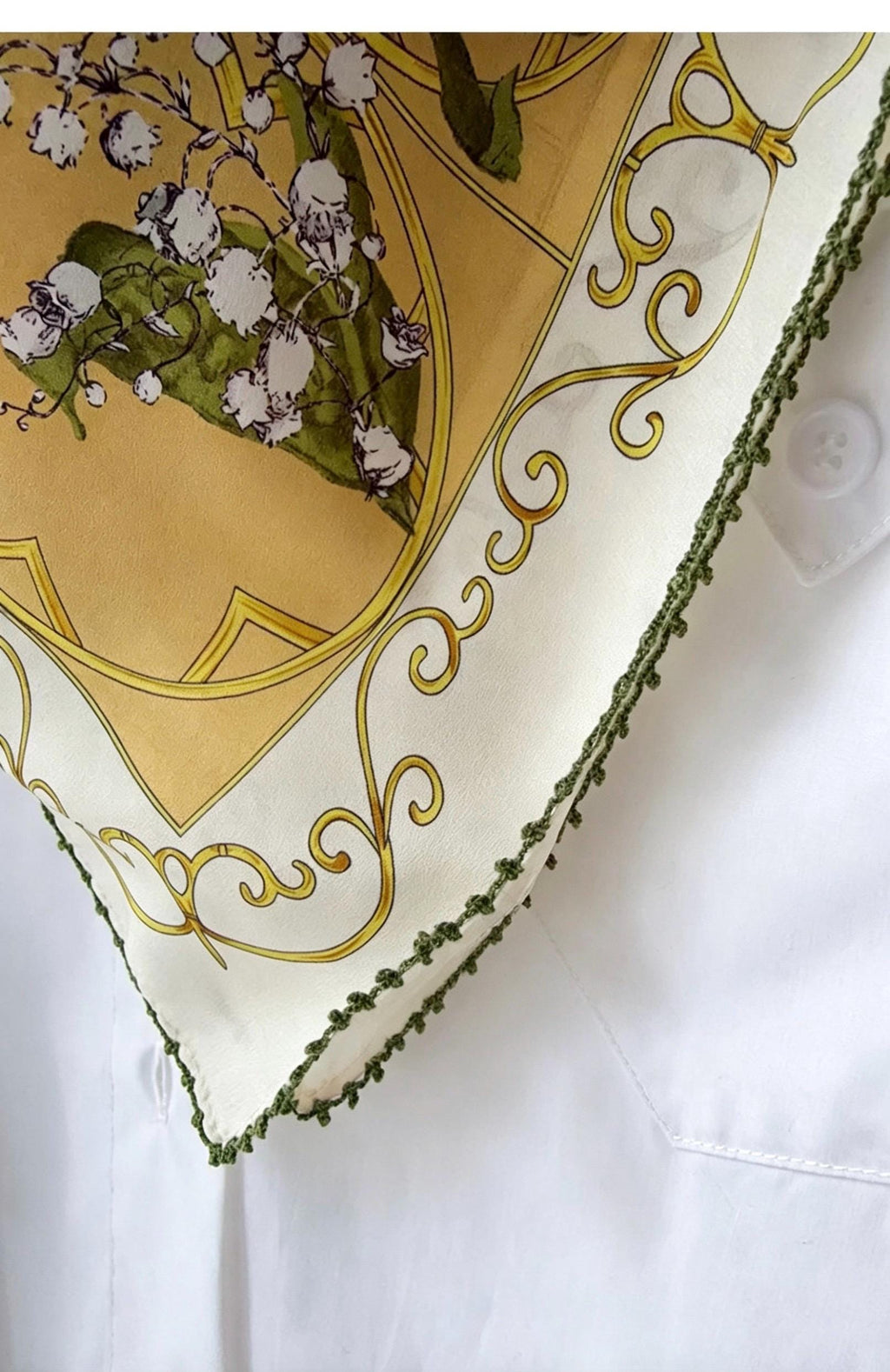 100% Mulberry Silk Scarf 25"x25" 65x65cm, Elegant Blue Crepe de Chine Silk Square, Premium Neck Scarf, Chic Hand-Rolled Luxury Gift for Her