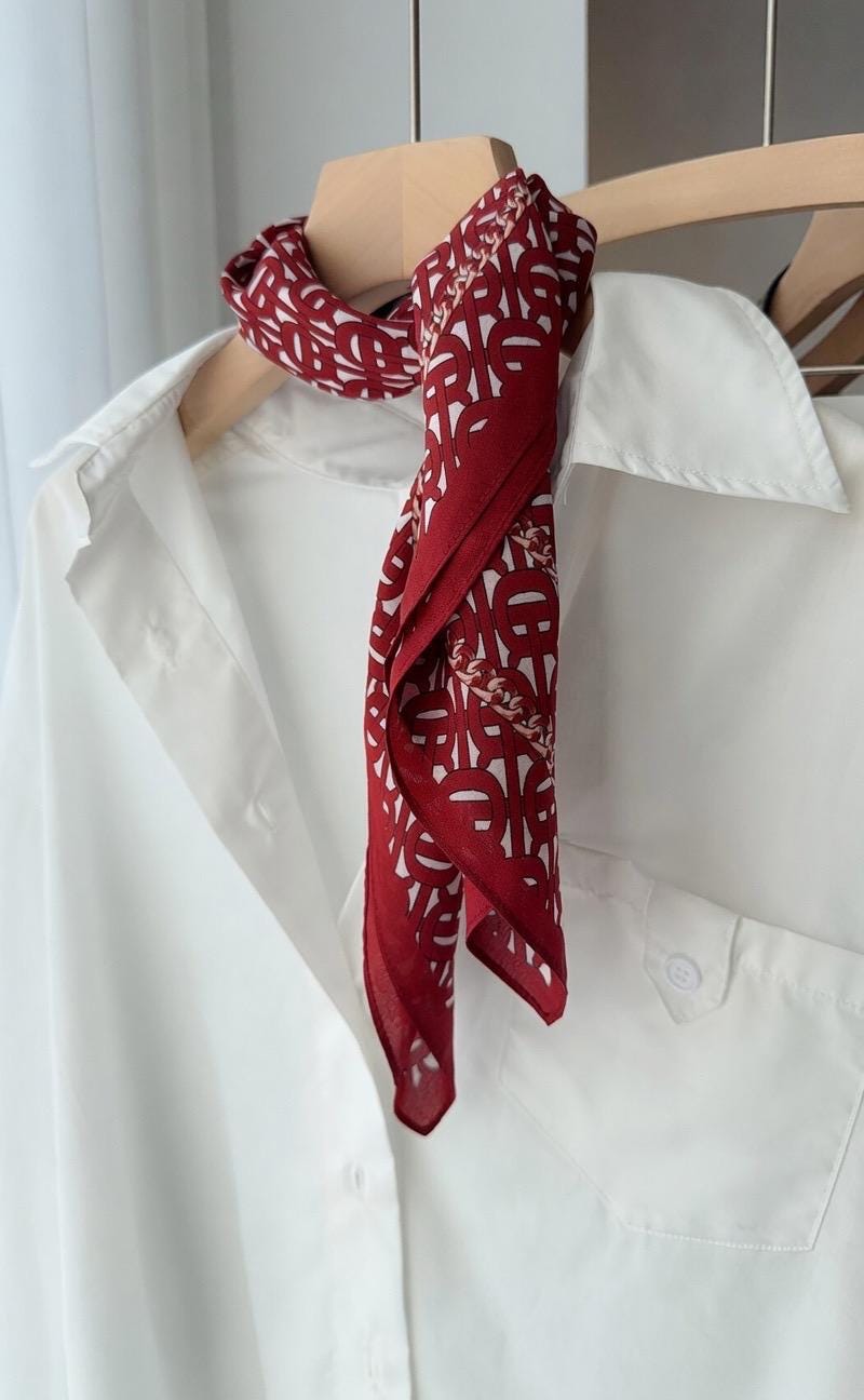 Wrapwhisper 100% Mulberry Silk Scarf for Women, Luxury 26x26 in Silk Crepe De Chine Square Headscarf, Neck Tie, Elegant Summer gift