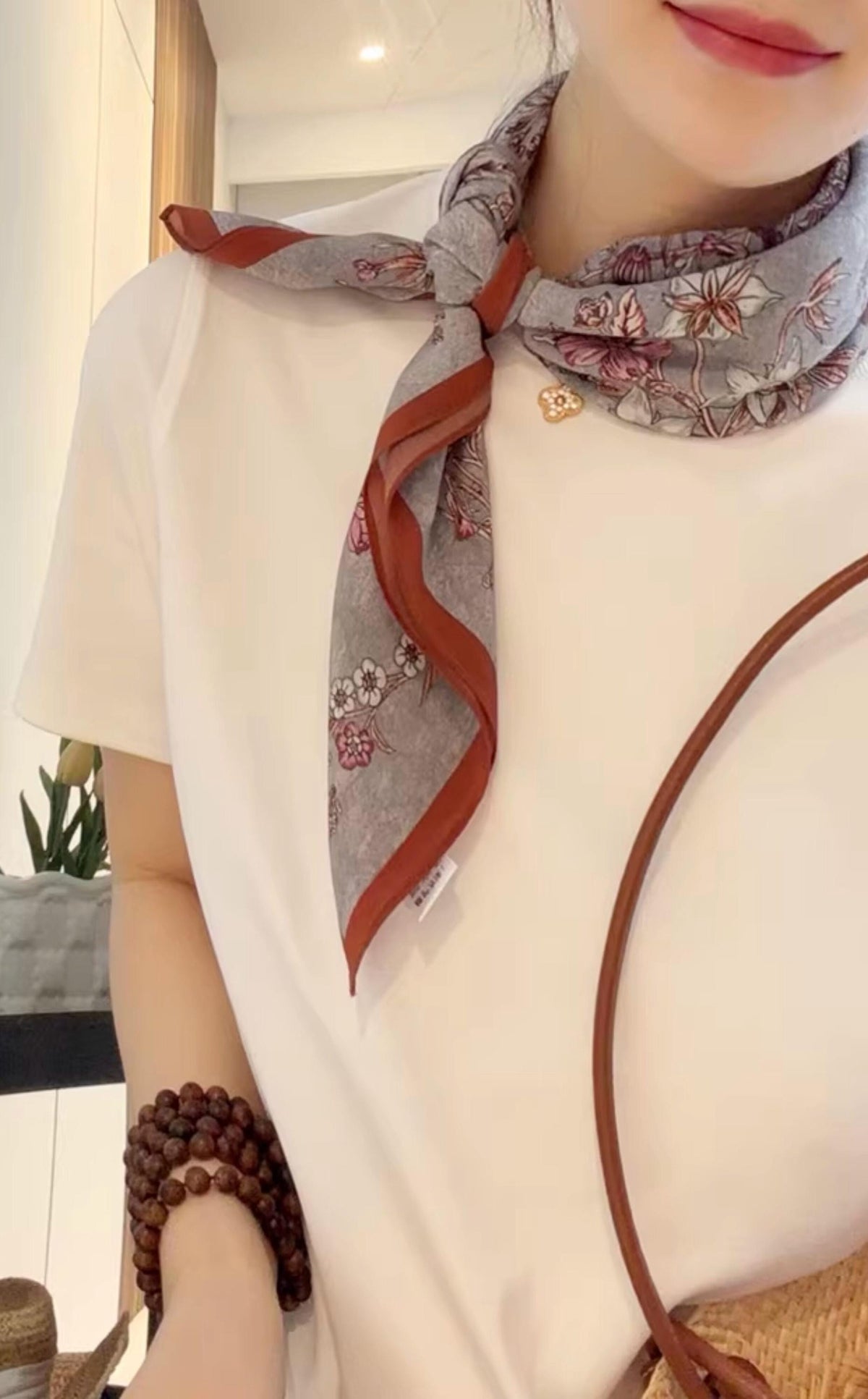 100% Mulberry Silk Scarf 25"x25" 65x65cm, Elegant Morandi Crepe de Chine Silk Neck Scarf, Luxury Hair Head Scarf, Chic Gift for Her, Summer