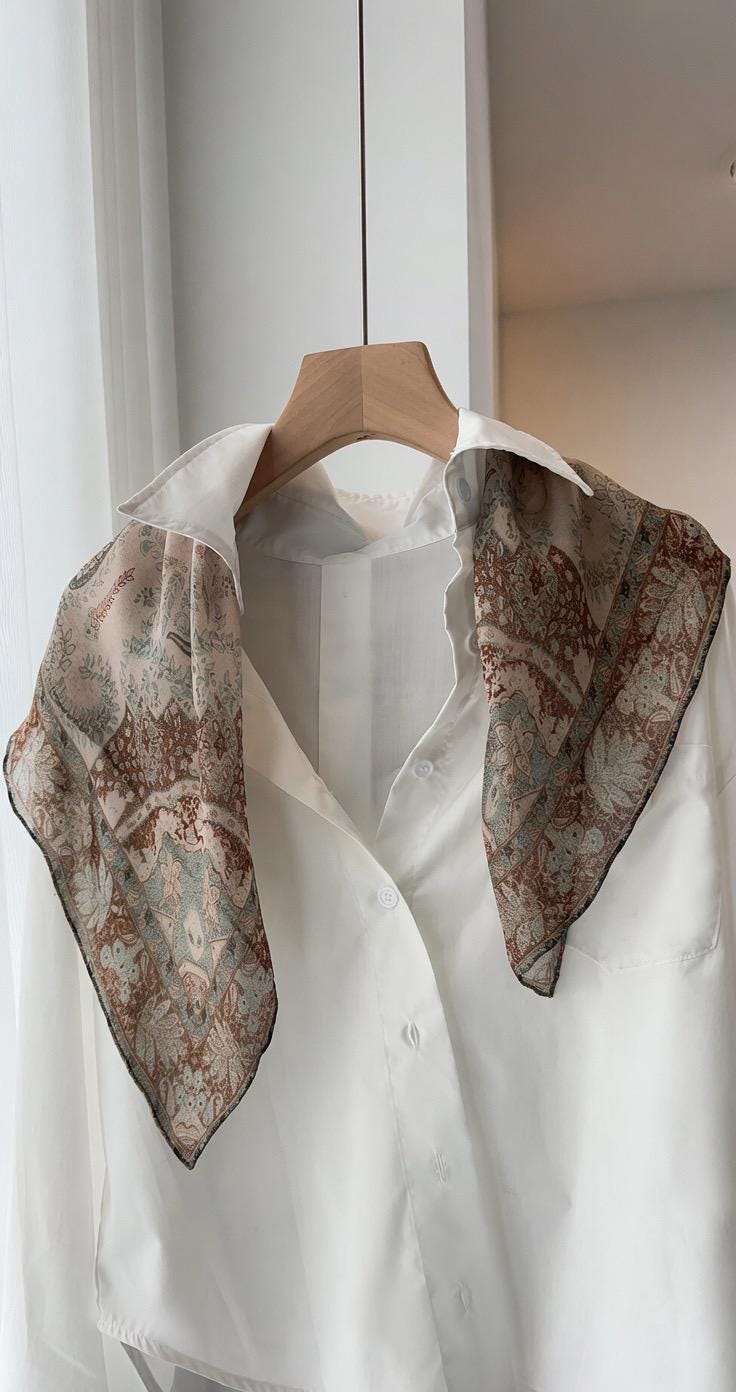 Classic Paisley Sili Gauze Silk Scarf, Summer Garden Mulberry Silk Neckerchief for Women, Elegant Decorative Bandana, 25" Square Scarf