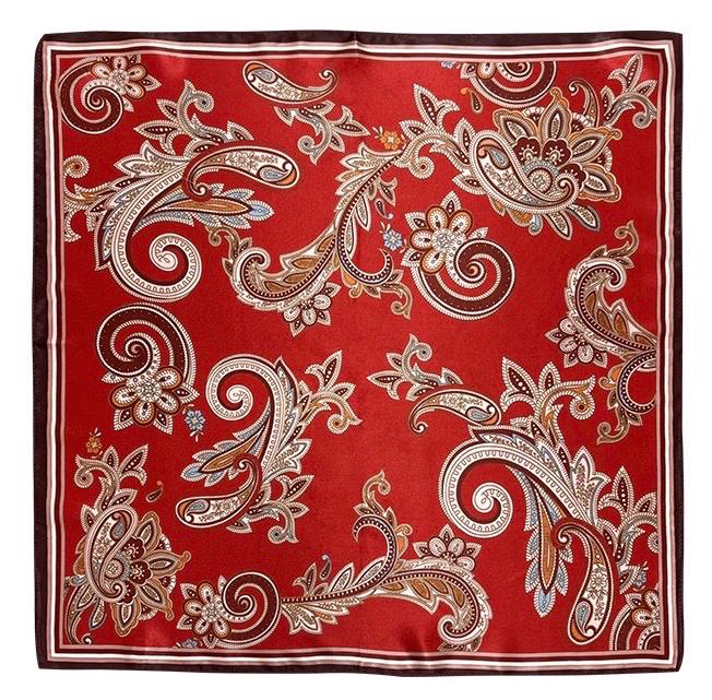 100% Mulberry Silk Scarf 21"x21" 53x53cm, Elegant Blue Square Scarf, Silk Neckerchief, Small Hair Bandana, Gift for Her