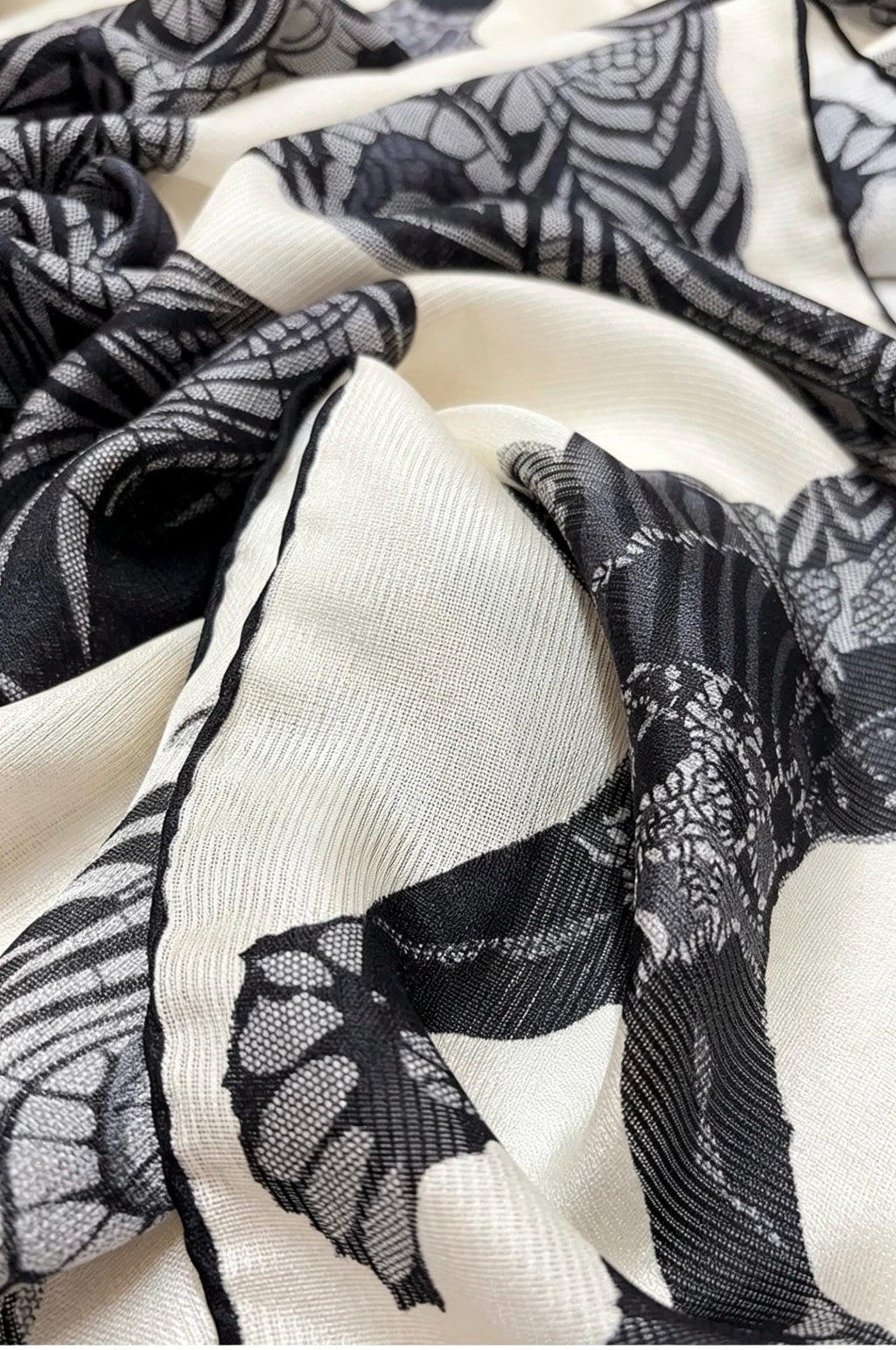 100% Silk Wool Scarf 42"x42" 108x108cm, Elegant Xili Silk Scarf for Women, Versatile Mulberry Silk Shawl, Lightweight Sun Protection Wrap