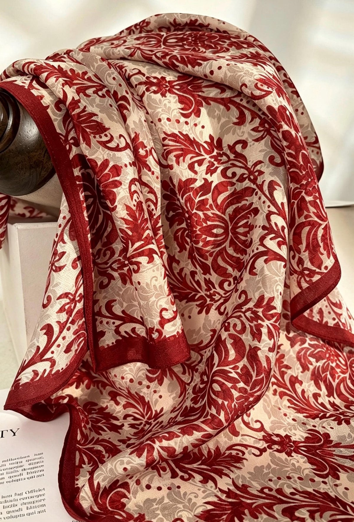 100% Mulberry Silk Scarf 26x26" 65x65CM, Master Classical Art Print, Silk Crepe de Chine Square Scarf, Elegant Artistic Neck Scarf for Women