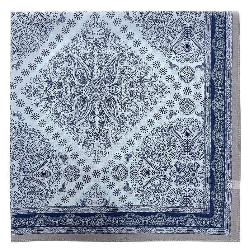 100% Mulberry Silk Scarf 26x26" 65x65CM, Sea Salt Blue Silk Crepe De Chine Square Scarf, Minimalist Neck Scarf, Gift for Her, Chic Wrap