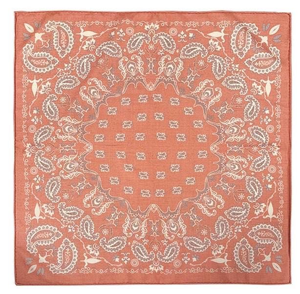 100% Silk Wool Scarf 25"x25" 65x65cm, Rose Pink Paisley Square Scarf, Elegant Winter Neck Scarf for Women, Luxury Silk Wool Wrap