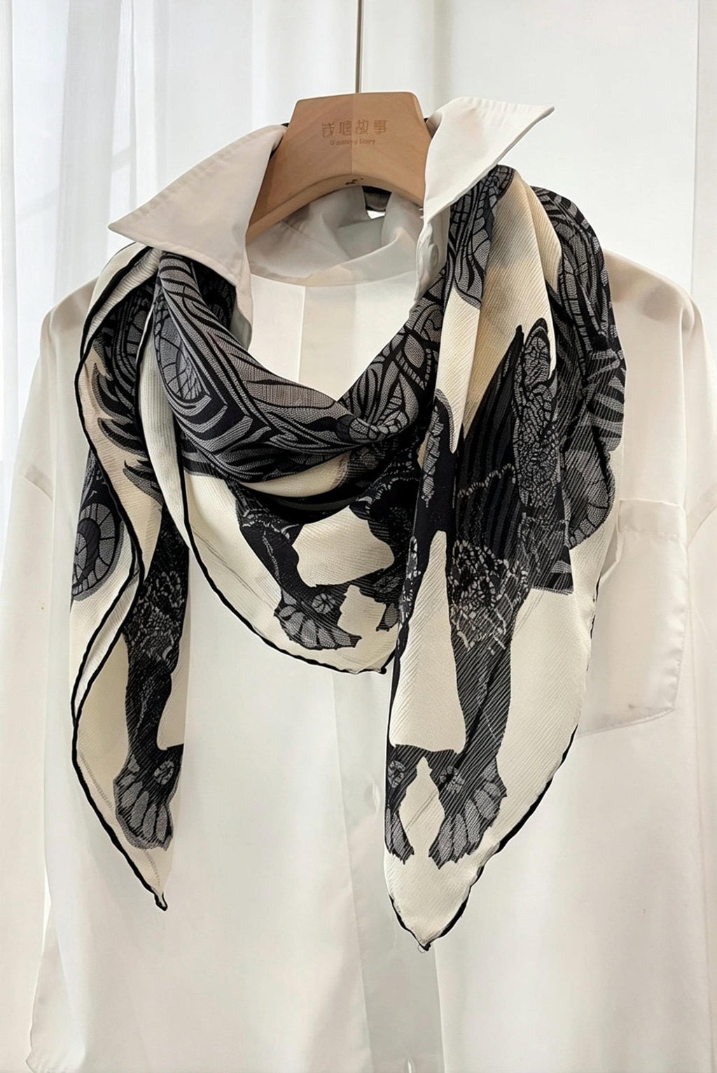 100% Silk Wool Scarf 42"x42" 108x108cm, Elegant Xili Silk Scarf for Women, Versatile Mulberry Silk Shawl, Lightweight Sun Protection Wrap