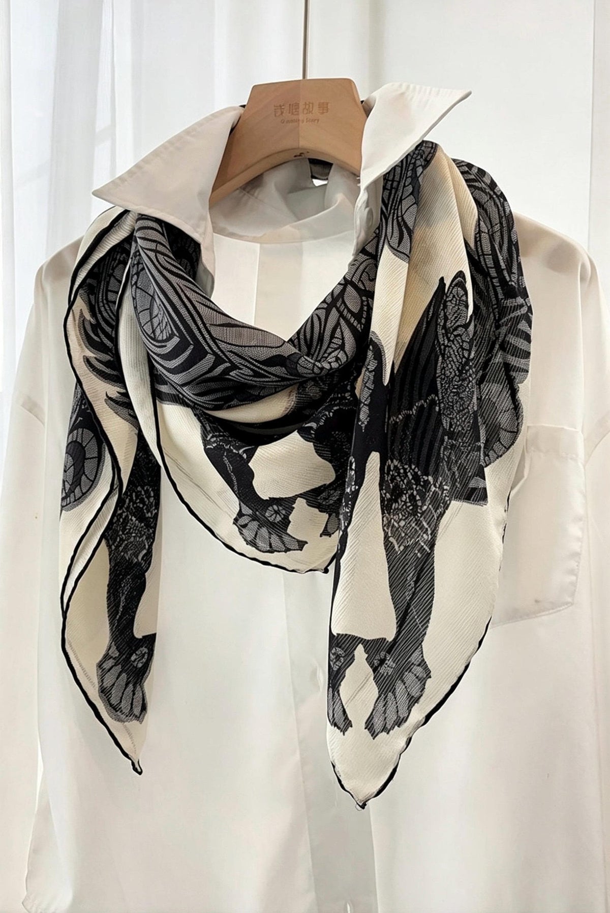100% Silk Wool Scarf 42"x42" 108x108cm, Elegant Xili Silk Scarf for Women, Versatile Mulberry Silk Shawl, Lightweight Sun Protection Wrap