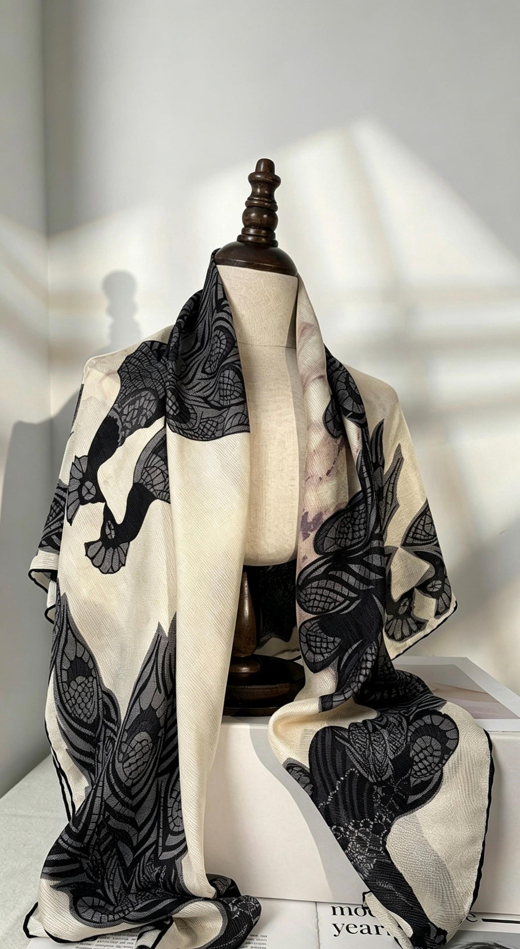 100% Silk Wool Scarf 42"x42" 108x108cm, Elegant Xili Silk Scarf for Women, Versatile Mulberry Silk Shawl, Lightweight Sun Protection Wrap