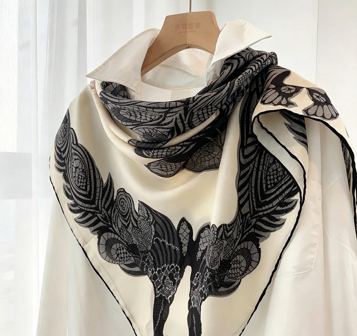 100% Silk Wool Scarf 42"x42" 108x108cm, Elegant Xili Silk Scarf for Women, Versatile Mulberry Silk Shawl, Lightweight Sun Protection Wrap