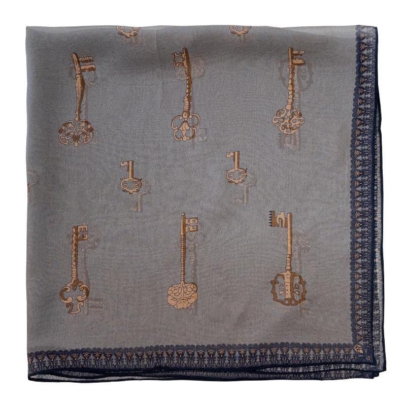 100% Mulberry Silk Scarf 26"x26" 65x65CM Morandi Gray Georgette Silk Square Scarf, Multifunctional Luxury Neck Neckerchief, Gift for Her