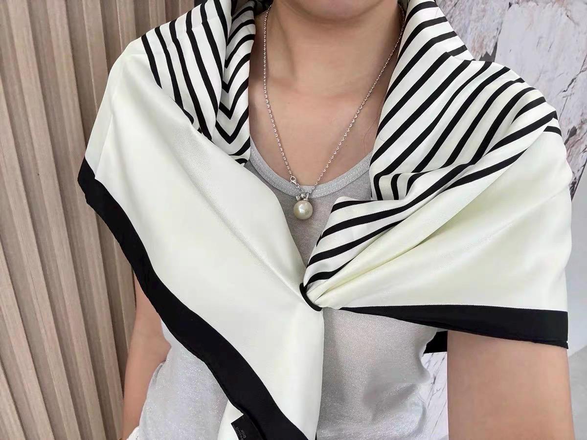 100% Mulberry Silk Scarf 35x35" 90x90CM, 16 Momme Silk Crepe de Chine, Hand Rolled Edge, Luxury Floral Shawl, Large Square Wrap,Gift for Her