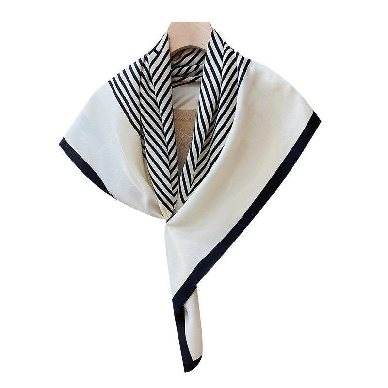 100% Mulberry Silk Scarf 35x35" 90x90CM, 16 Momme Silk Crepe de Chine, Hand Rolled Edge, Luxury Floral Shawl, Large Square Wrap,Gift for Her