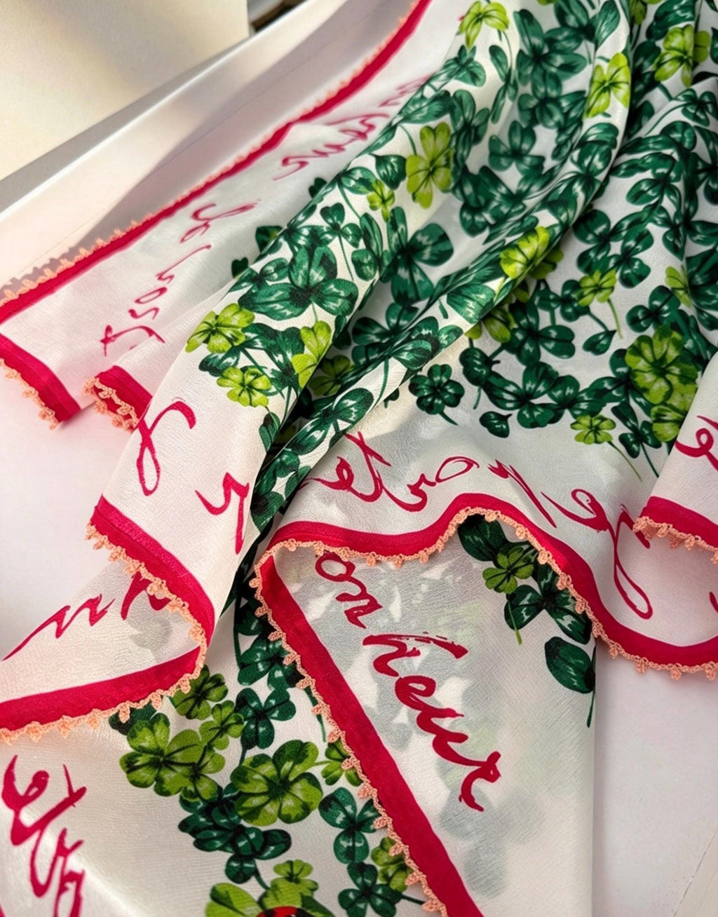 100% Mulberry Silk Scarf 26x26" 65x65CM, Summer Pastoral Hand Rolled Silk Crepe De Chine Square Scarf, Floral Silk Neck Scarf, Gift for Her