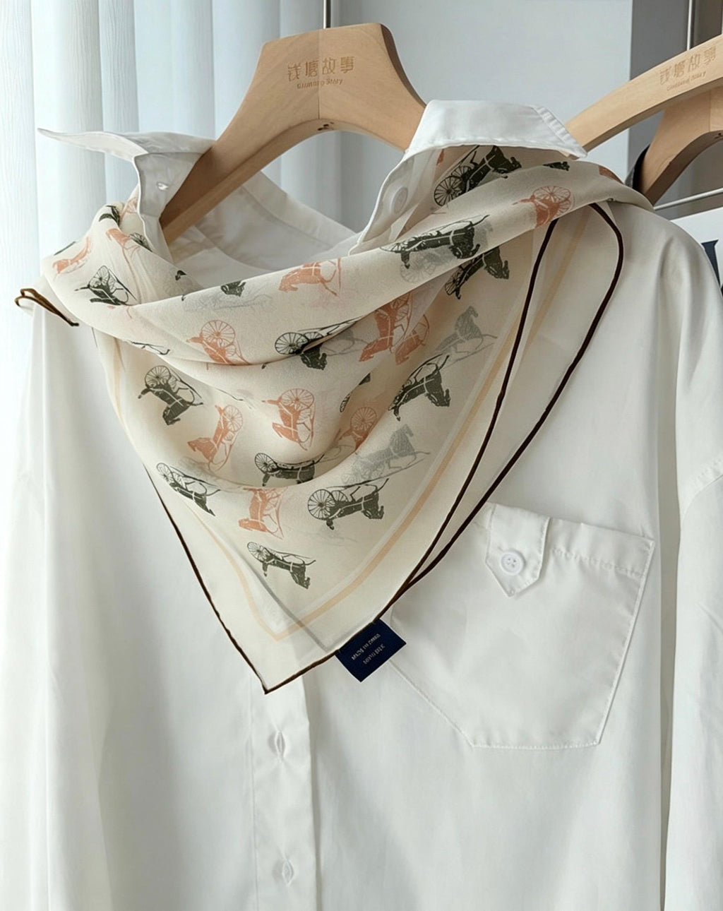 100% Mulberry Silk Scarf 26"x26" 65x65CM, Elegant Georgette Square Scarf, Gentle Aesthetic Neck Neckerchief, Quiet Luxury Spring Summer Gift