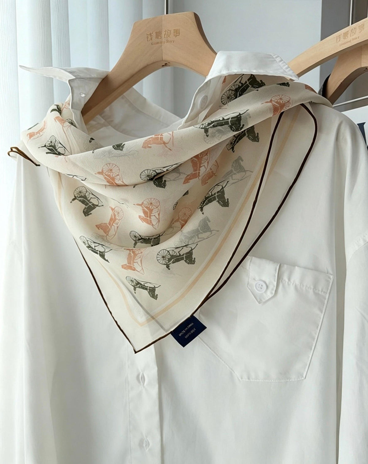 100% Mulberry Silk Scarf 26"x26" 65x65CM, Elegant Georgette Square Scarf, Gentle Aesthetic Neck Neckerchief, Quiet Luxury Spring Summer Gift
