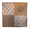 100% Mulberry Silk Scarf 43"x43" 110x110CM, Large Square Scarf Women, Satin Silk Shawl Wrap, Horse Print Silk Scarf, Premium Neck Scarf