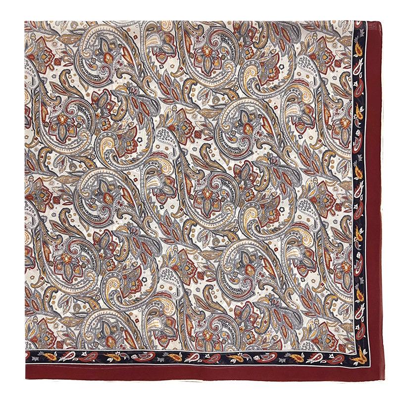100% Mulberry Silk Scarf 41"x41" 105x105cm, Burgundy Wine Red Large Square Georgette Shawl Wrap, Elegant Quiet Luxury Gift for Her