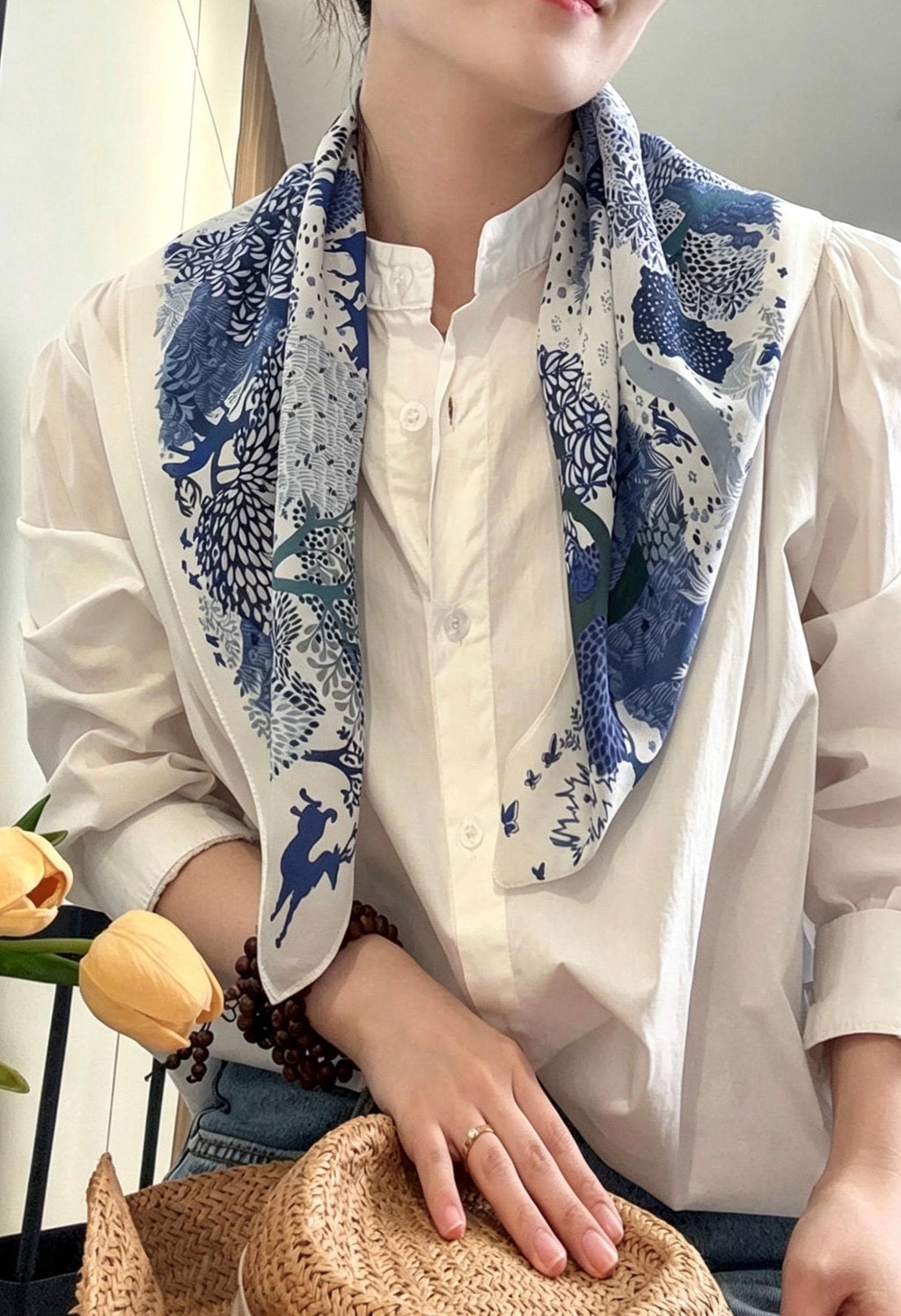 100% Mulberry Silk Scarf 26"x26" 65x65CM Sage Green Silk Crepe de Chine Scarf Spring Summer Hair Neck Scarf Luxury Elegant Head Scarf