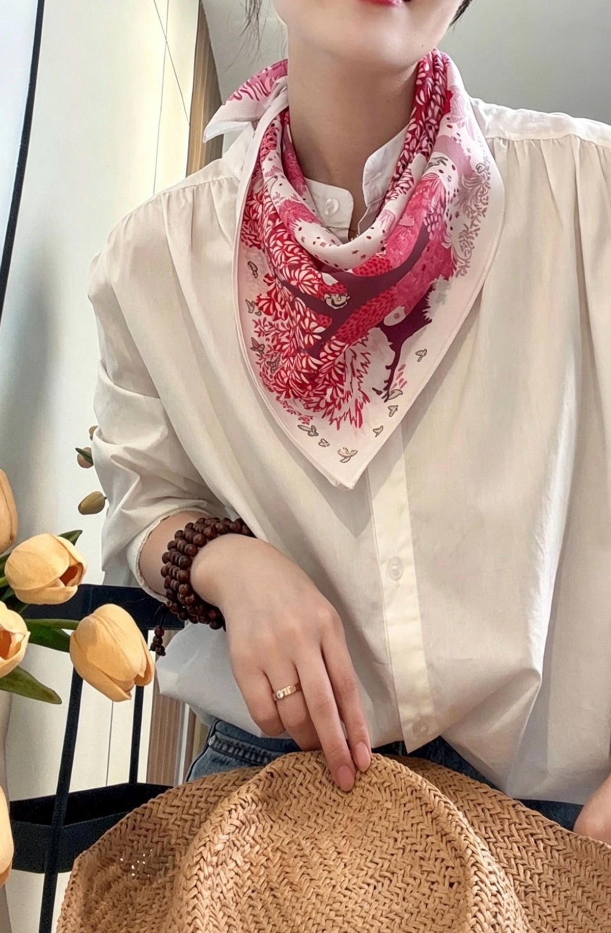 100% Mulberry Silk Scarf 26"x26" 65x65CM Sage Green Silk Crepe de Chine Scarf Spring Summer Hair Neck Scarf Luxury Elegant Head Scarf