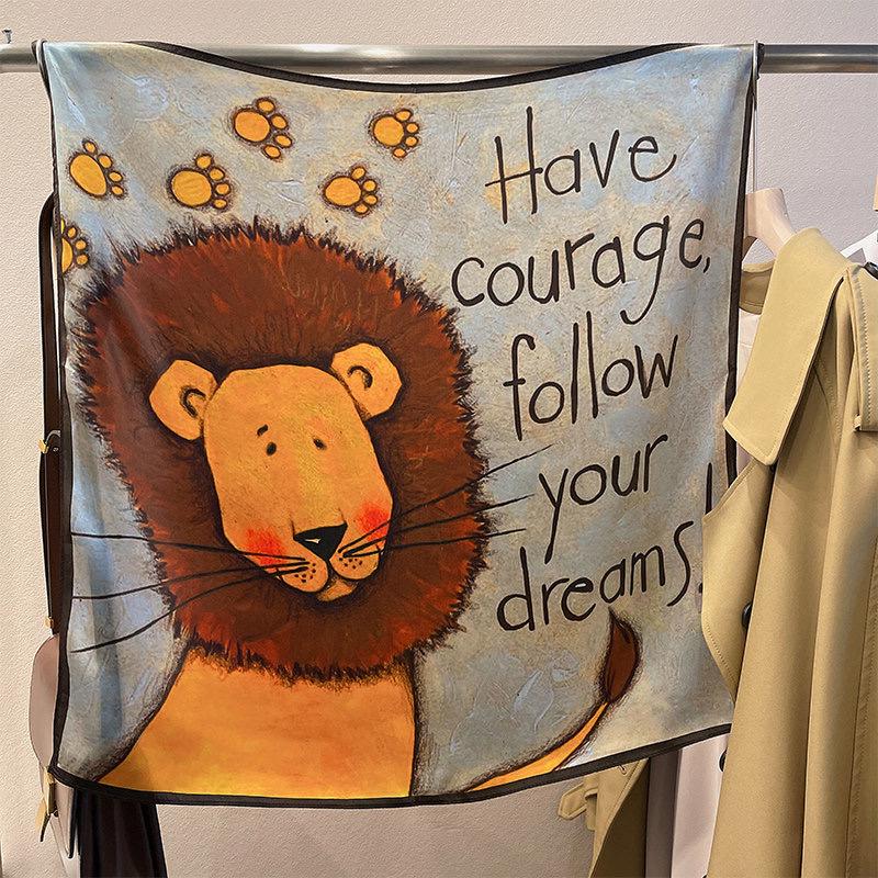 100% Mulberry Silk Scarf 28"x28" 70x70CM Cute Zebra Print Silk Scarf Spring Summer Neck Scarf Whimsical Hair Scarf Luxury Silk Shawl