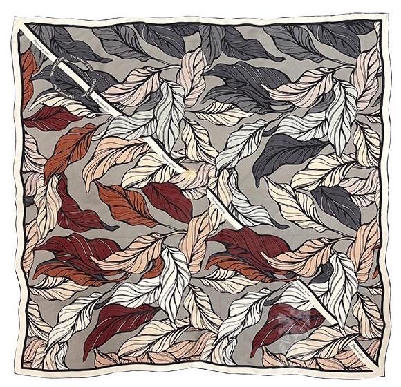 100% Mulberry Silk Scarf 42"x42" 108x108cm, Premium Sheer Silk Chiffon Shawl, Luxury Elegant Wrap, Intellectual Statement Gift