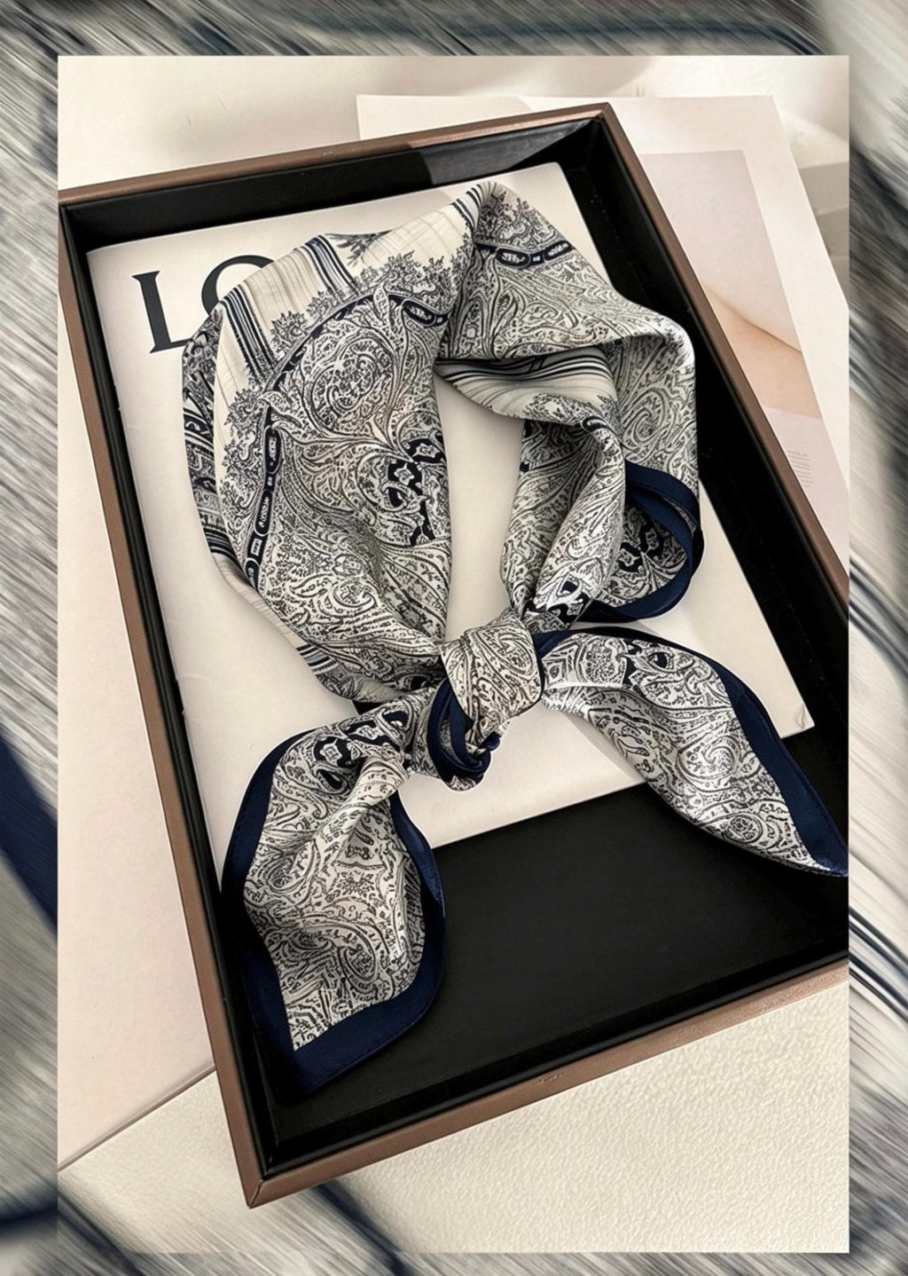 100% Mulberry Silk Scarf 25"x25" 65x65cm, Quiet Luxury Grey Silk Bandana, Elegant Old Money Neck Scarf, Sophisticated Intellectual Gift