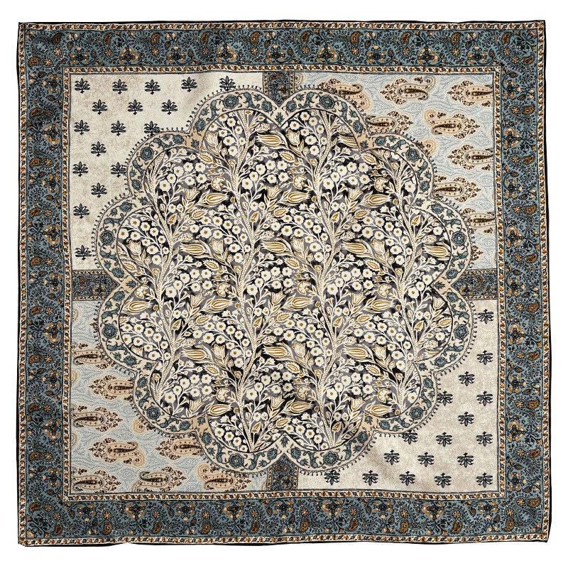 100% Mulberry Silk Scarf 26”x26” 35"x35" | Classic Paisley Square Headscarf, Elegant Vintage Neckerchief, Quiet Luxury Silk Shawl Gift