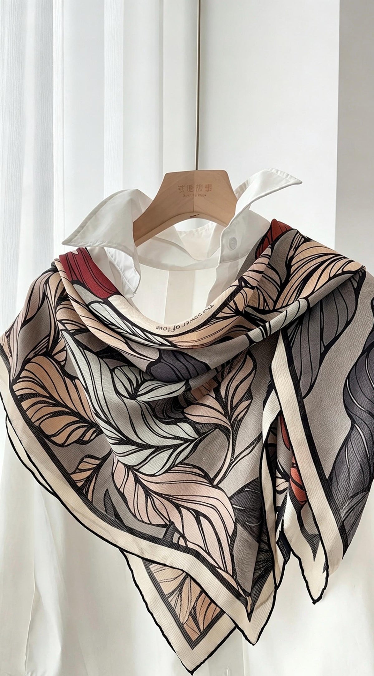 100% Mulberry Silk Scarf 42"x42" 108x108cm, Premium Sheer Silk Chiffon Shawl, Luxury Elegant Wrap, Intellectual Statement Gift