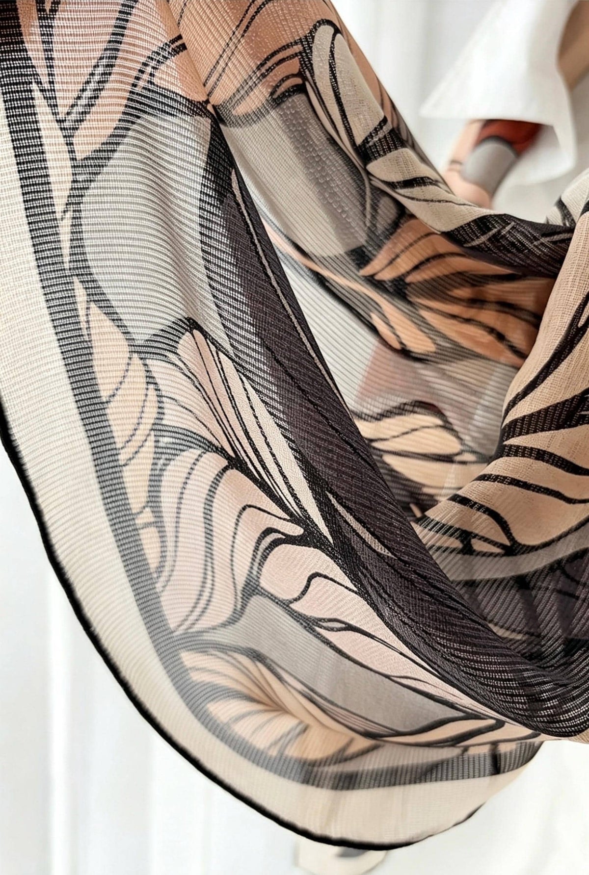 100% Mulberry Silk Scarf 42"x42" 108x108cm, Premium Sheer Silk Chiffon Shawl, Luxury Elegant Wrap, Intellectual Statement Gift