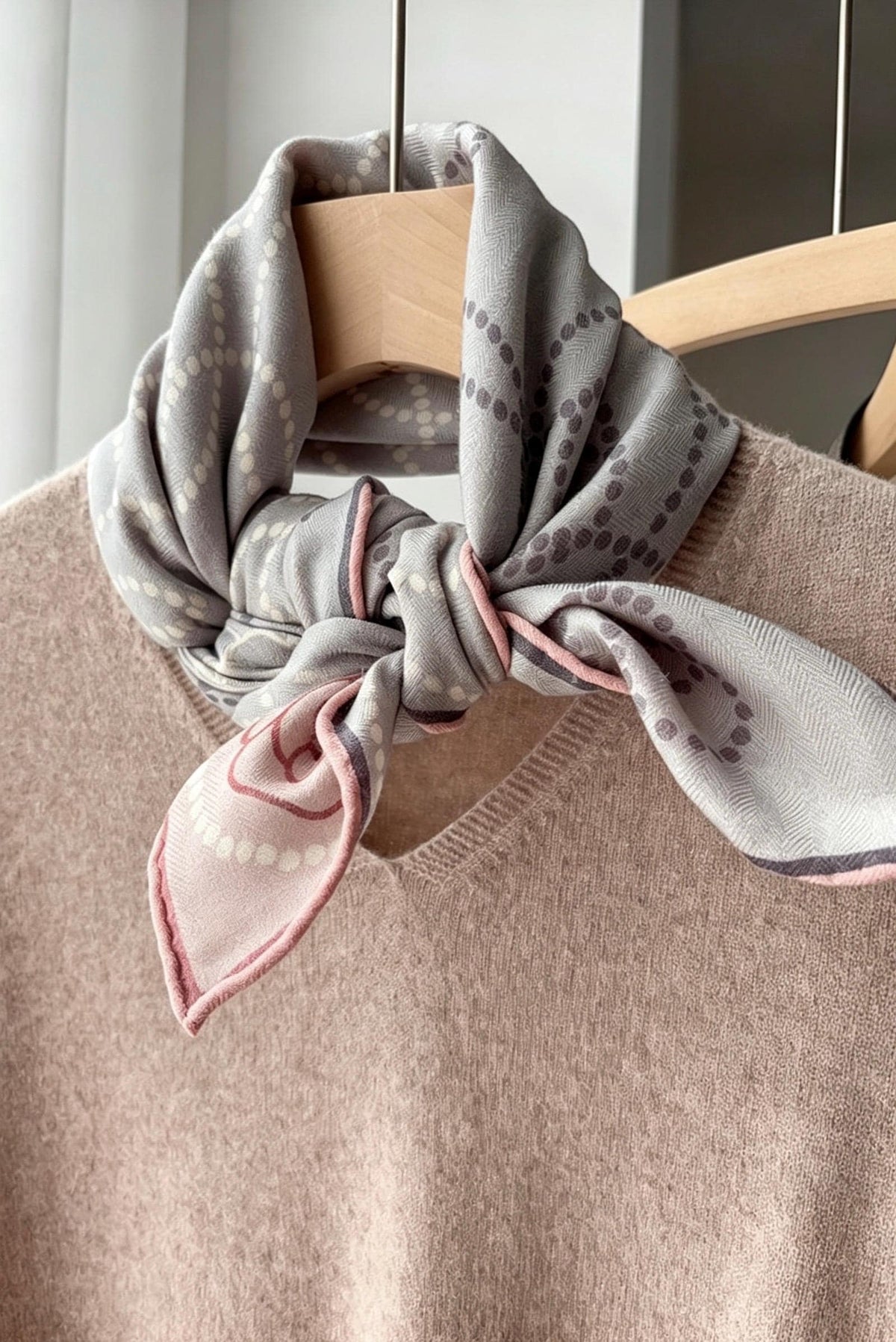 100% Mulberry Silk Scarf 35"x35" 88x88cm, Pink Camellia Silk Wool Blend Square Shawl, Luxury Double Sided Winter Wrap