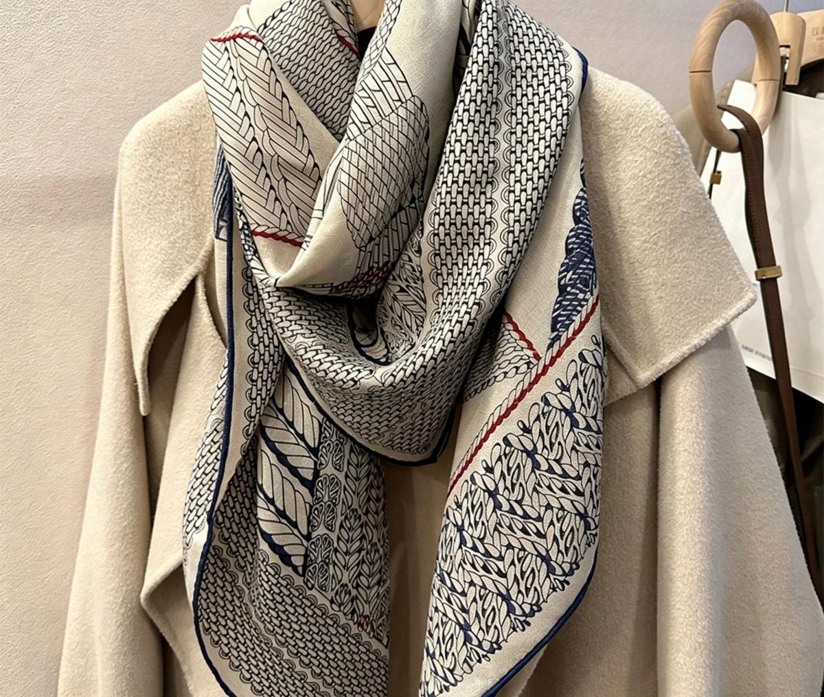 Silk Wool Scarf Shawl 53"x53" 135x135cm, Luxury Hand Rolled Silk Wool Wrap, Oversized Winter Scarf for Women, Elegant Square Pashmina