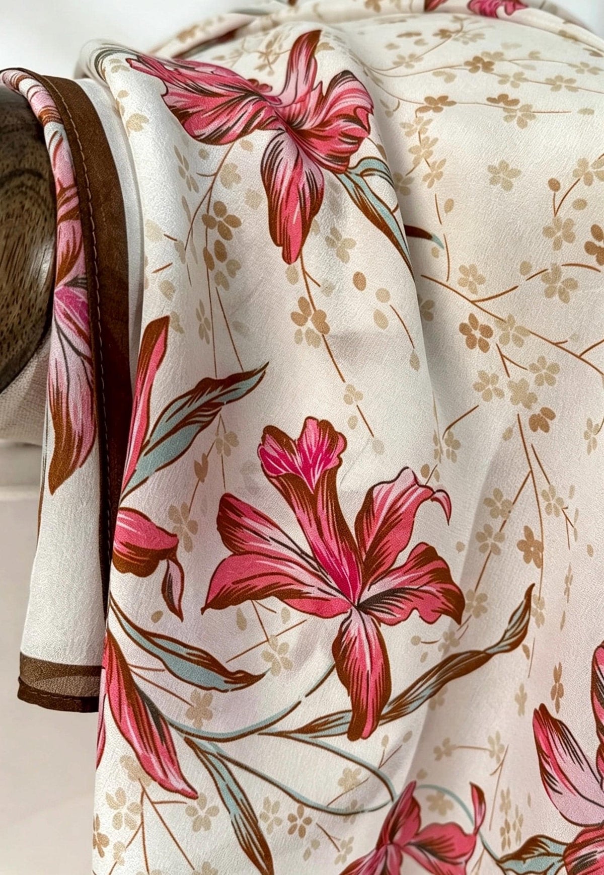 100% Silk Wool Scarf 26"x26" 65x65cm, Soft Pastel Pink Crepe De Chine Silk Scarf, Quiet Luxury Neckerchief, Old Money Aesthetic Bandana Gift