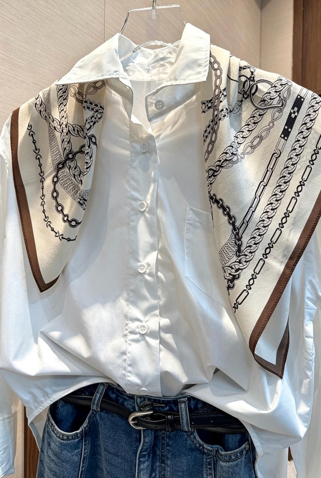 100% Mulberry Silk Scarf 26”x26” 65x65 cm, Vintage Coffee Beige Silk Square, Crepe de Chine Neck Scarf, Retro Spring Summer Bandana Gift