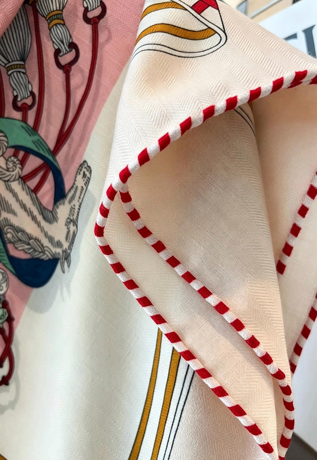 100% Silk Wool Scarf 53"x53" 135x135cm, Symmetrical Saddle Art Luxury Shawl, Quiet Luxury Large Square Wrap, Old Money Aesthetic Gift