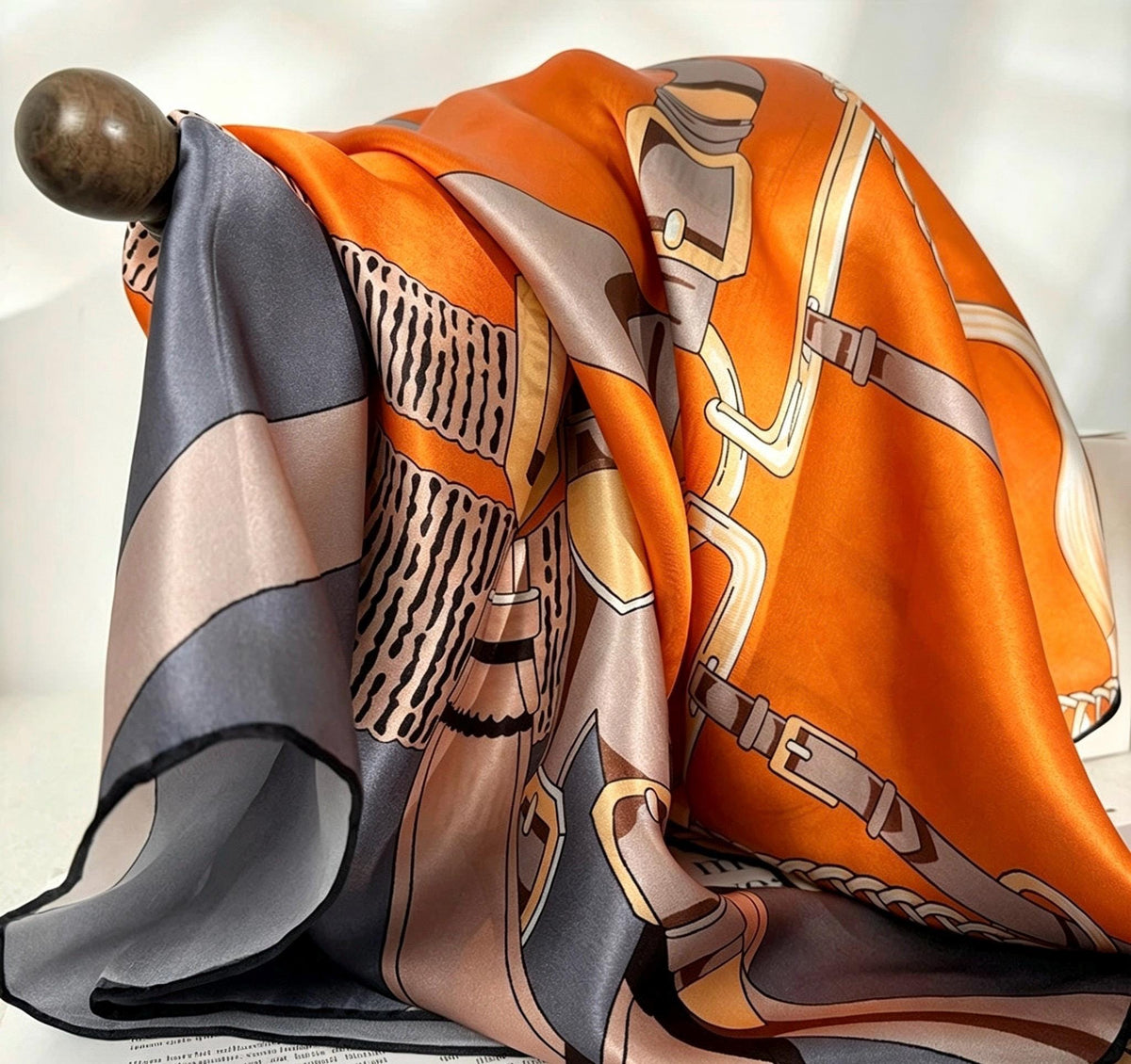 100% Mulberry Silk Scarf 42"x42" 108x108cm, Luxury Hangzhou Silk Satin Scarf, Quiet Luxury Large Bandana, Old Money Aesthetic Gift for Her