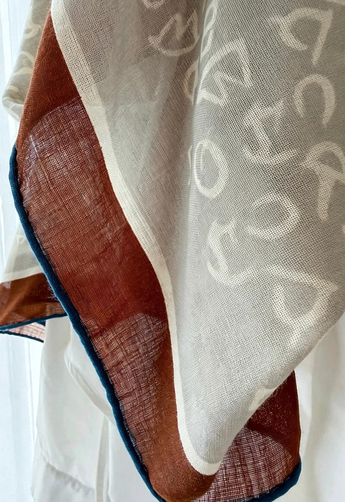100% Silk Wool Scarf 53"x53" 135x135cm, Luxury Muted Gray Shawl, Quiet Luxury Large Square Scarf, Old Money Aesthetic Gift for Her