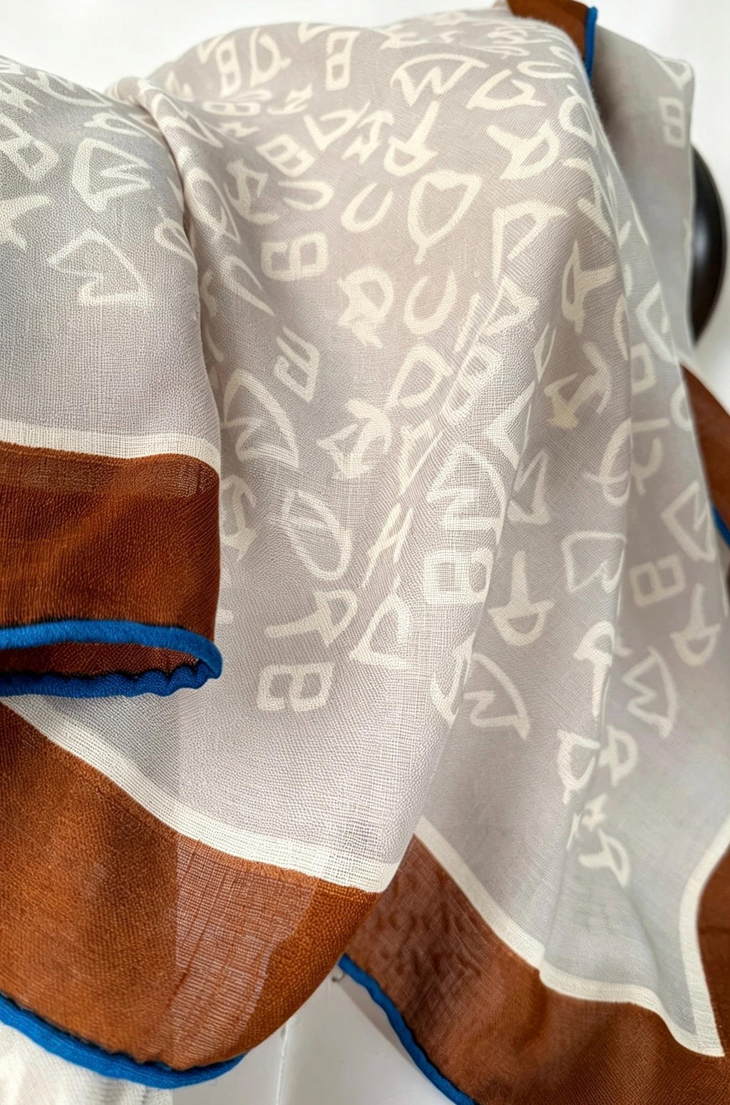 100% Silk Wool Scarf 53"x53" 135x135cm, Luxury Muted Gray Shawl, Quiet Luxury Large Square Scarf, Old Money Aesthetic Gift for Her