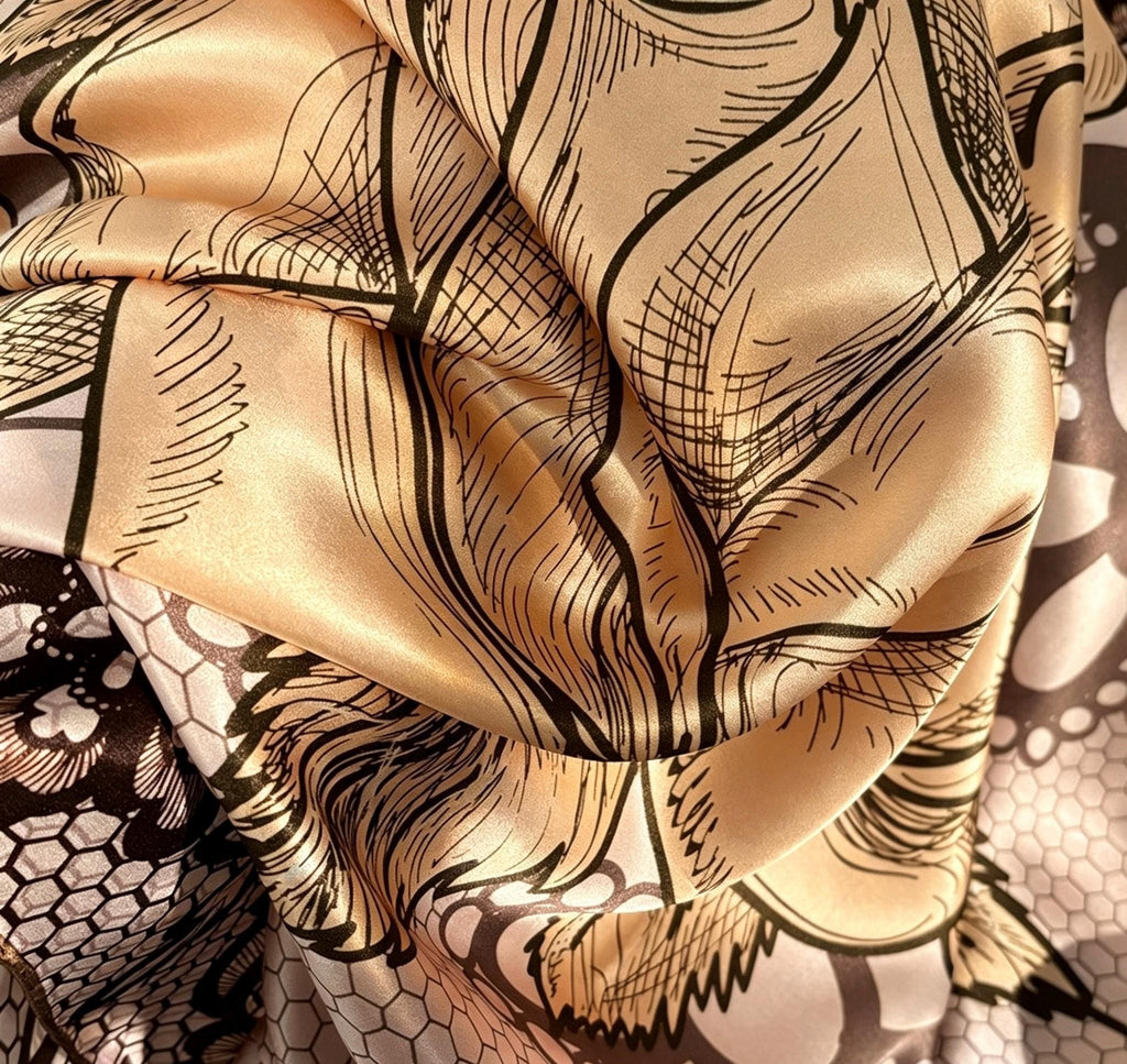 100% Mulberry Silk Scarf 42"x42" 108x108cm, Hangzhou Silk Wrap, Elegant Spring Shawl, Sun Protection Square Scarf, Luxury Hair Bandana Gift