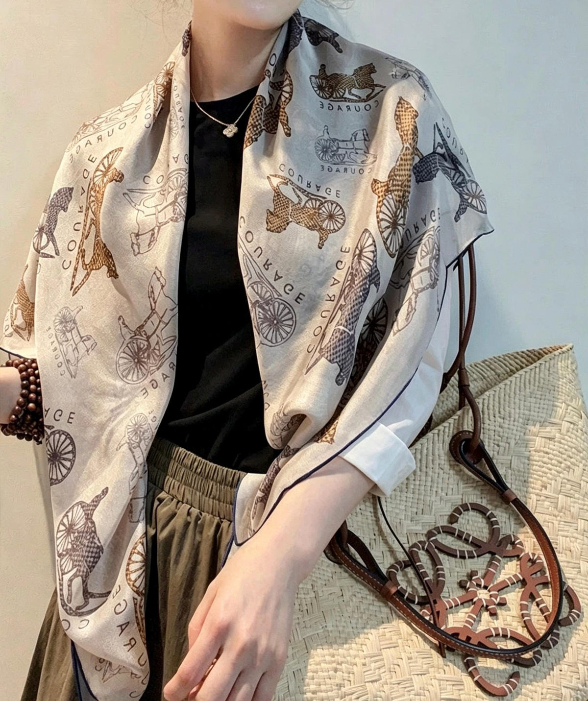 100% Mulberry Silk Scarf 43"x43" 108x108cm, British Style Gauze Shawl, Muted Tone Silk Wrap, Intellectual Classy Gift for Her