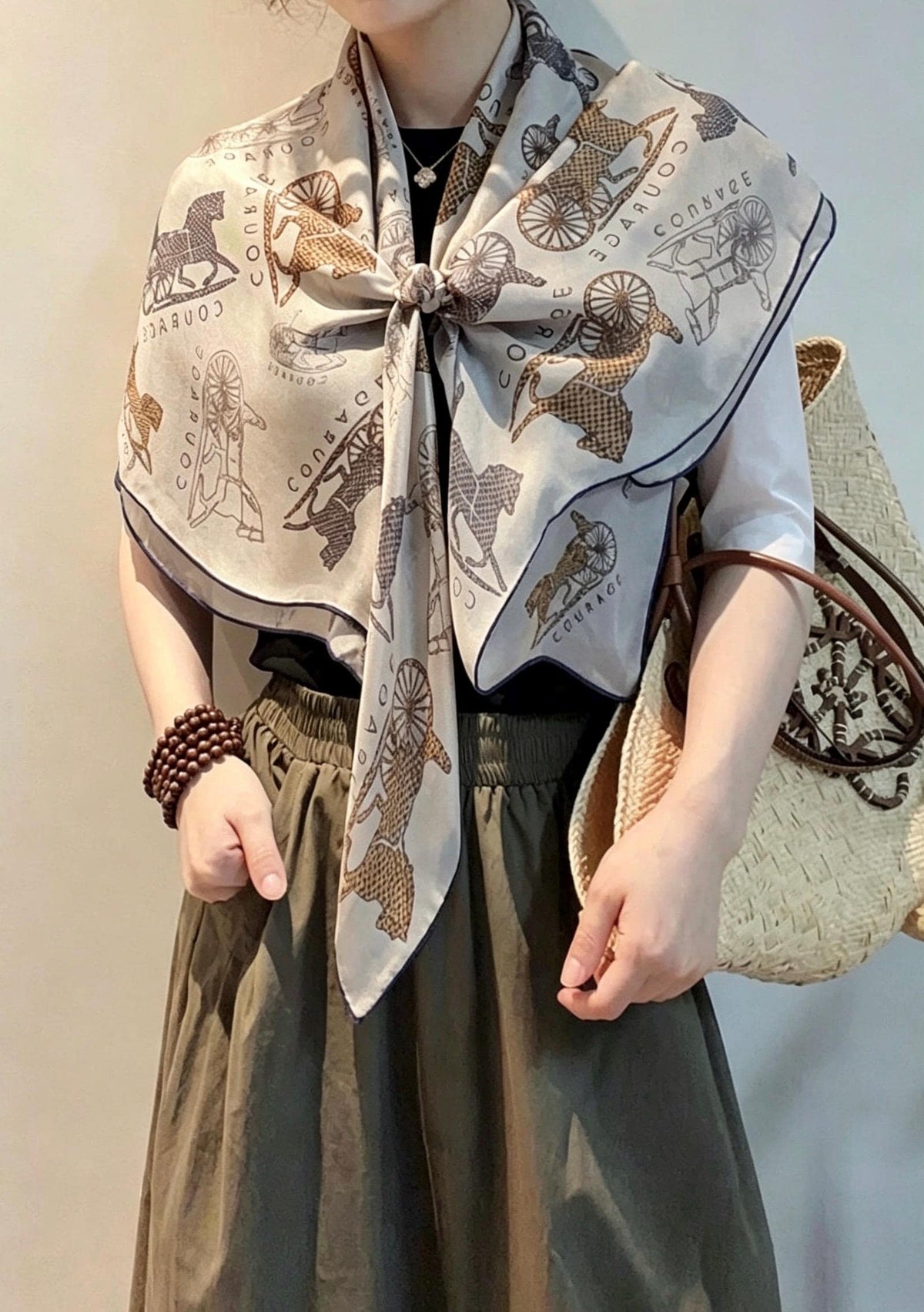 100% Mulberry Silk Scarf 43"x43" 108x108cm, British Style Gauze Shawl, Muted Tone Silk Wrap, Intellectual Classy Gift for Her