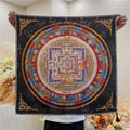 100% Mulberry Silk Scarf 26"x26" 65x65cm, Heavyweight Xiangyun Silk Dunhuang Square Scarf, Oriental Shawl Wrap, Gift for Her
