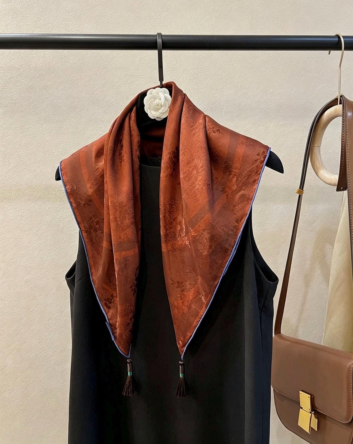 100% Mulberry Silk Scarf 26"x26" 65x65cm, Heavyweight Xiangyun Silk Dunhuang Square Scarf, Oriental Shawl Wrap, Gift for Her