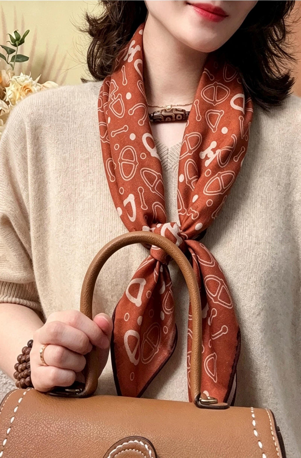 Silk Wool Scarf 35"x35" 88x88cm, Dusty Blue Reversible Silk Wool Square Scarf, Winter Shawl Wrap, Elegant Gift for Her