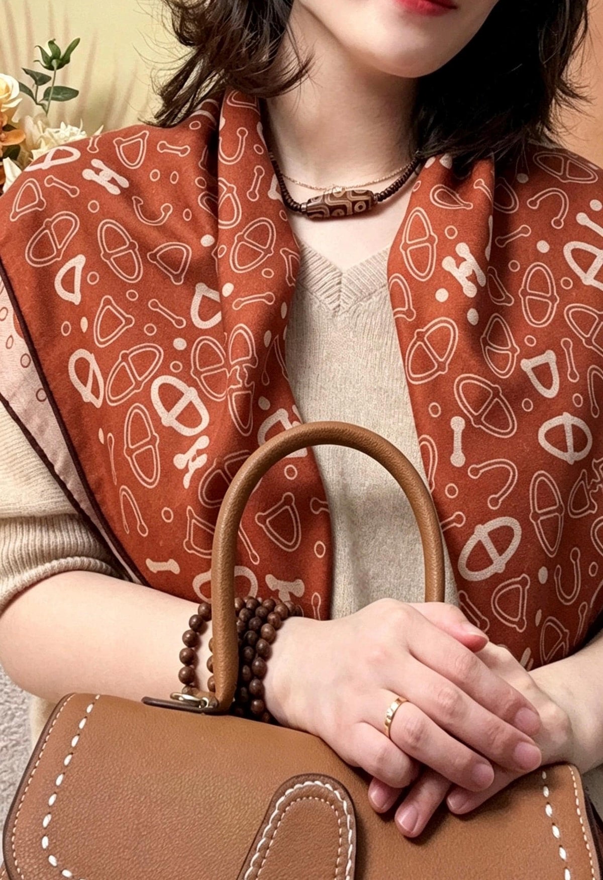 Silk Wool Scarf 35"x35" 88x88cm, Dusty Blue Reversible Silk Wool Square Scarf, Winter Shawl Wrap, Elegant Gift for Her