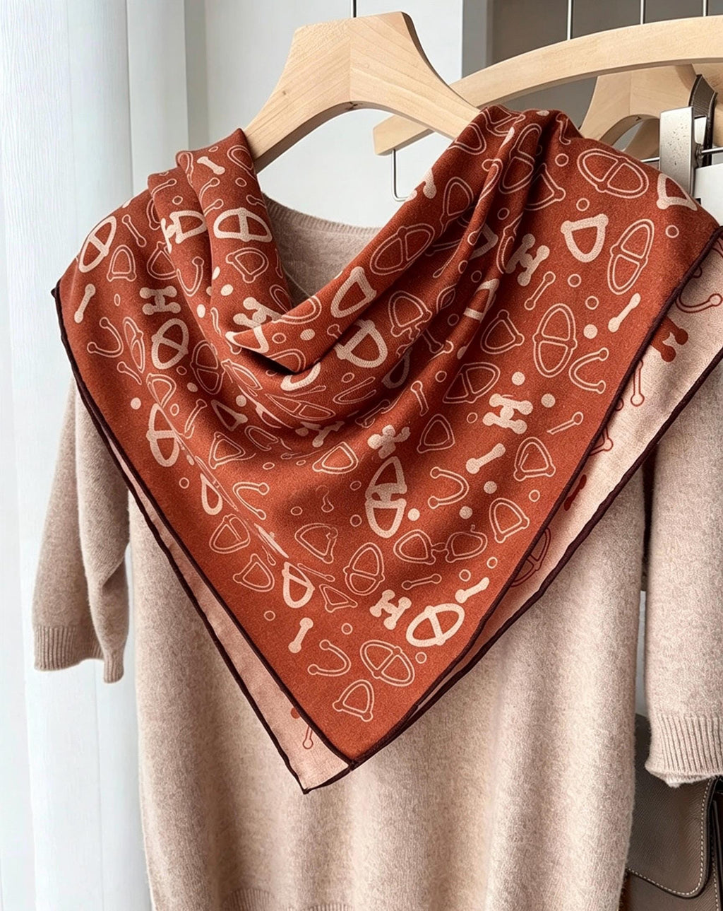 Silk Wool Scarf 35"x35" 88x88cm, Dusty Blue Reversible Silk Wool Square Scarf, Winter Shawl Wrap, Elegant Gift for Her